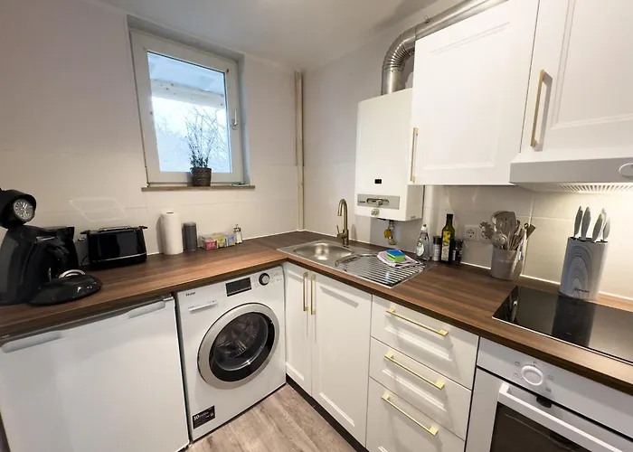 דירה Messewohnung Fuer 4 Gaeste Mit Kostenlosem Parkplatz הנובר